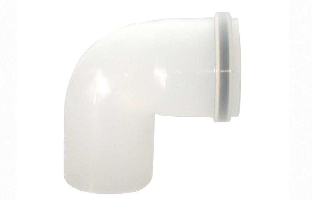 CURVA MONO-PARETE IN PPs  90  ° - LINEA CONDENSAZIONE- Diam. 100- STABI- pezzi 1