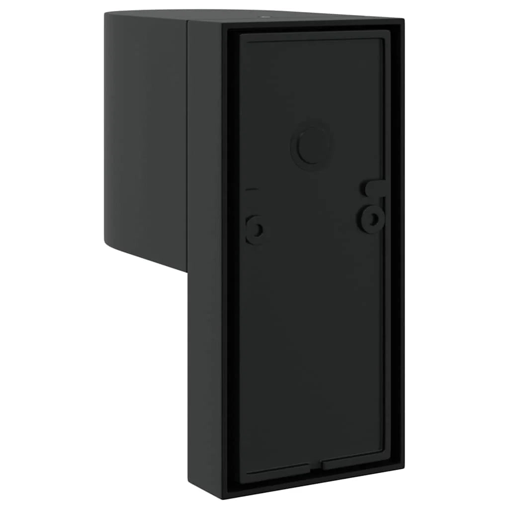 Set di 2 applique da esterno orientabili 12 x 7 x 15 cm in acciaio inox nero 02_0056530