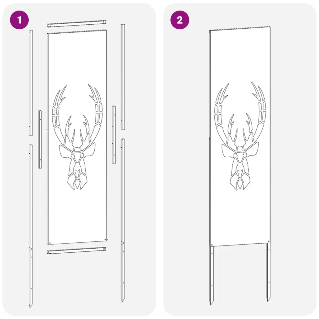 Schermo per privacy in giardino Antracite 32 x 140 cm CFW1749874