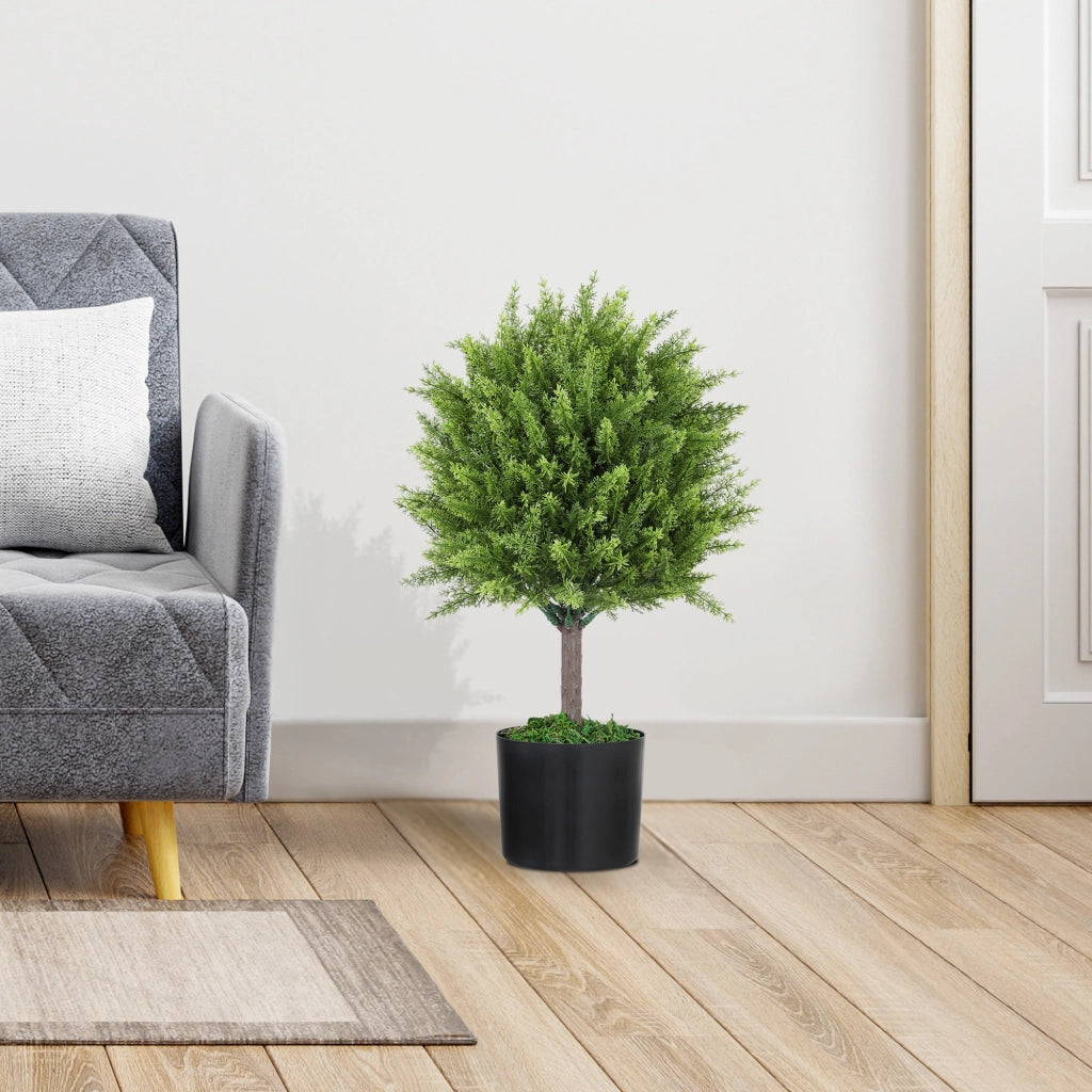 Albero Cedro Finto con Vaso ¨C Zephmum ¨C Verde 55 cm
