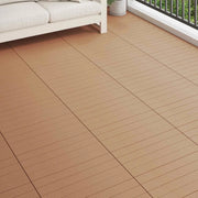 Piastrella per Decking 6 pcs Marrone 60 x 30 cm WPC 42046684