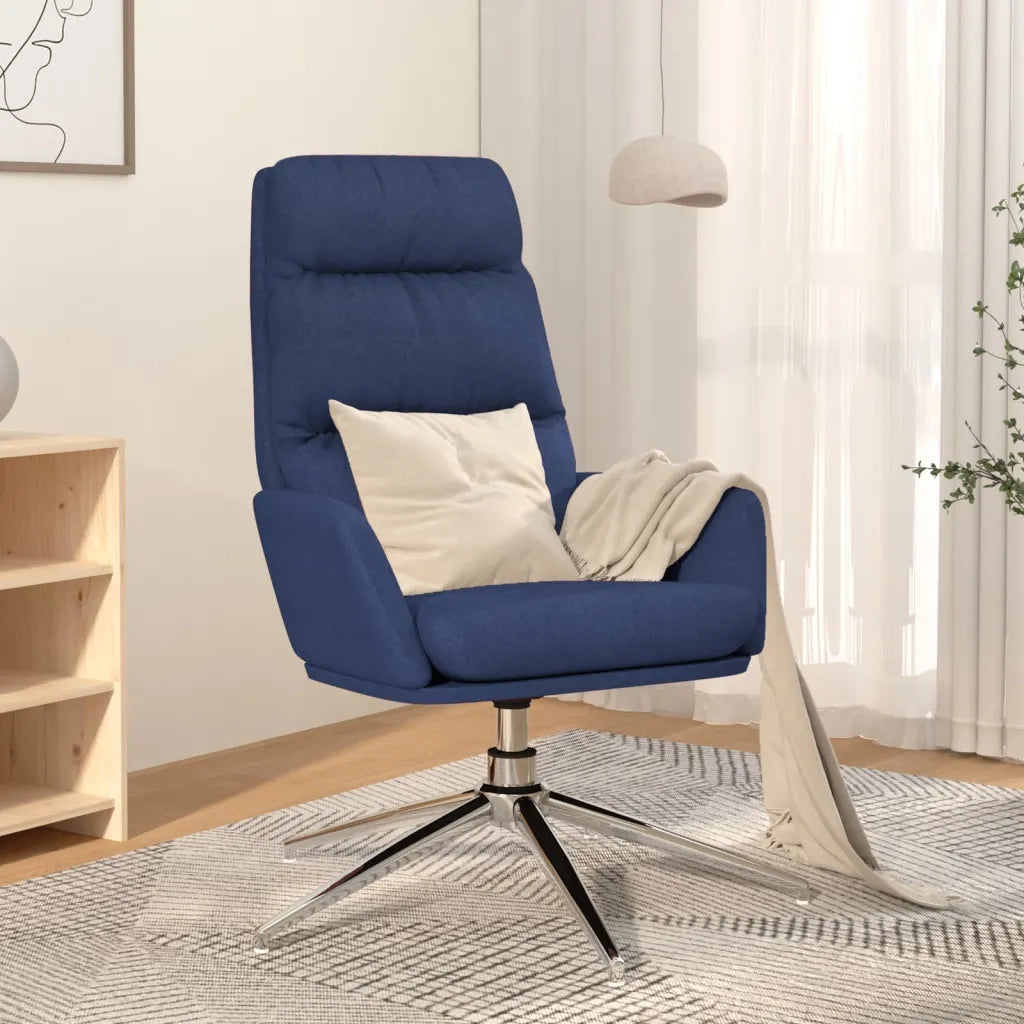 Sedia Relax Blu in Tessuto 341134