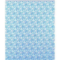 TENDA DOCCIA IN VINILE AZZURRO 120X200