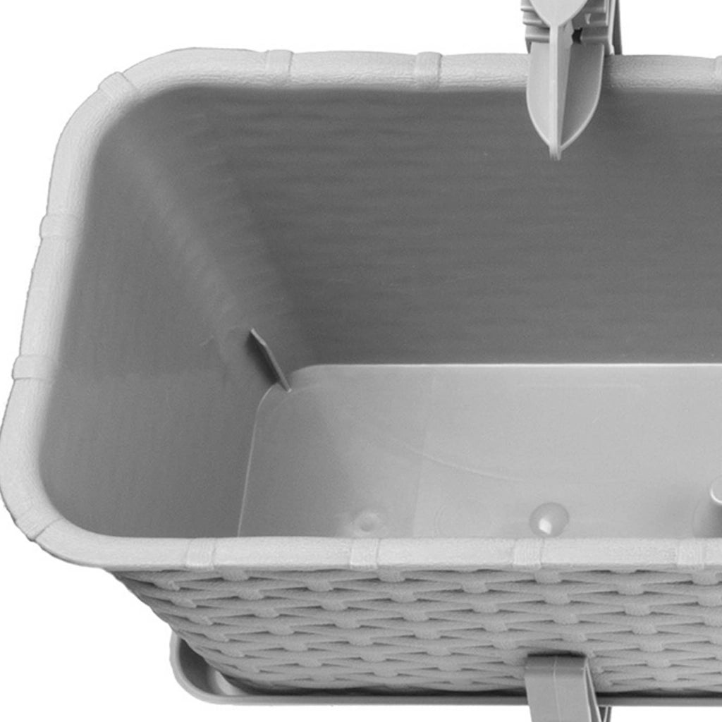 KADAX Fioriera da balcone 60 cm, supporto per vaso, manici (3 pezzi)