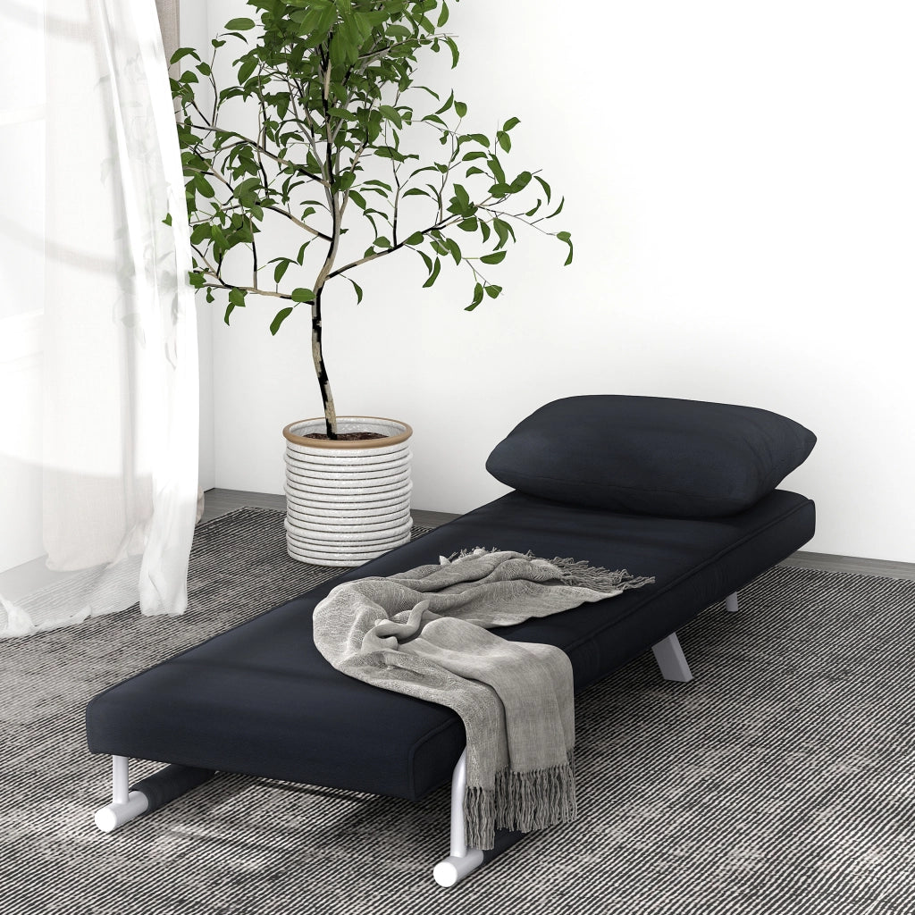 Divano letto 3 in 1 con cuscino ¨C Xylo ¨C Nero