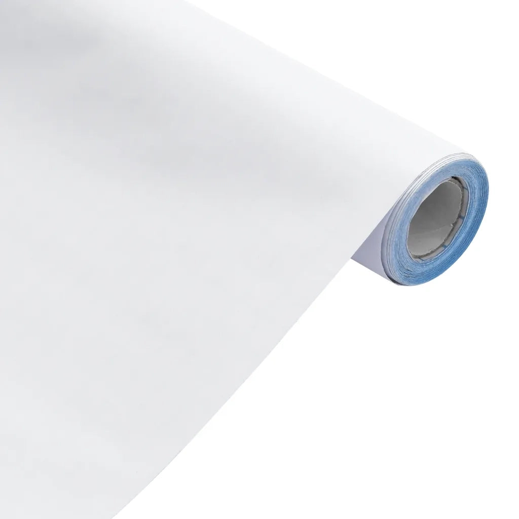 Adesivi per Mobili Autoadesivi Bianco Opaco 90x500 cm in PVC CFW2166181