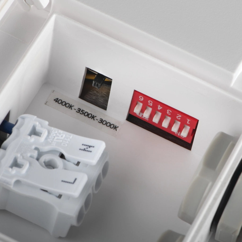 Plafoniera LED Kanlux BENO CCT 18W 22cm bianca IP65