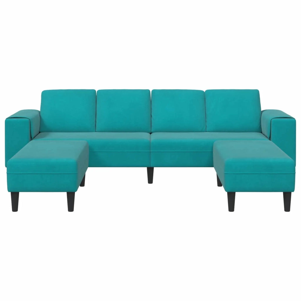Divano per Soggiorno 3 pcs Turchese 3335130