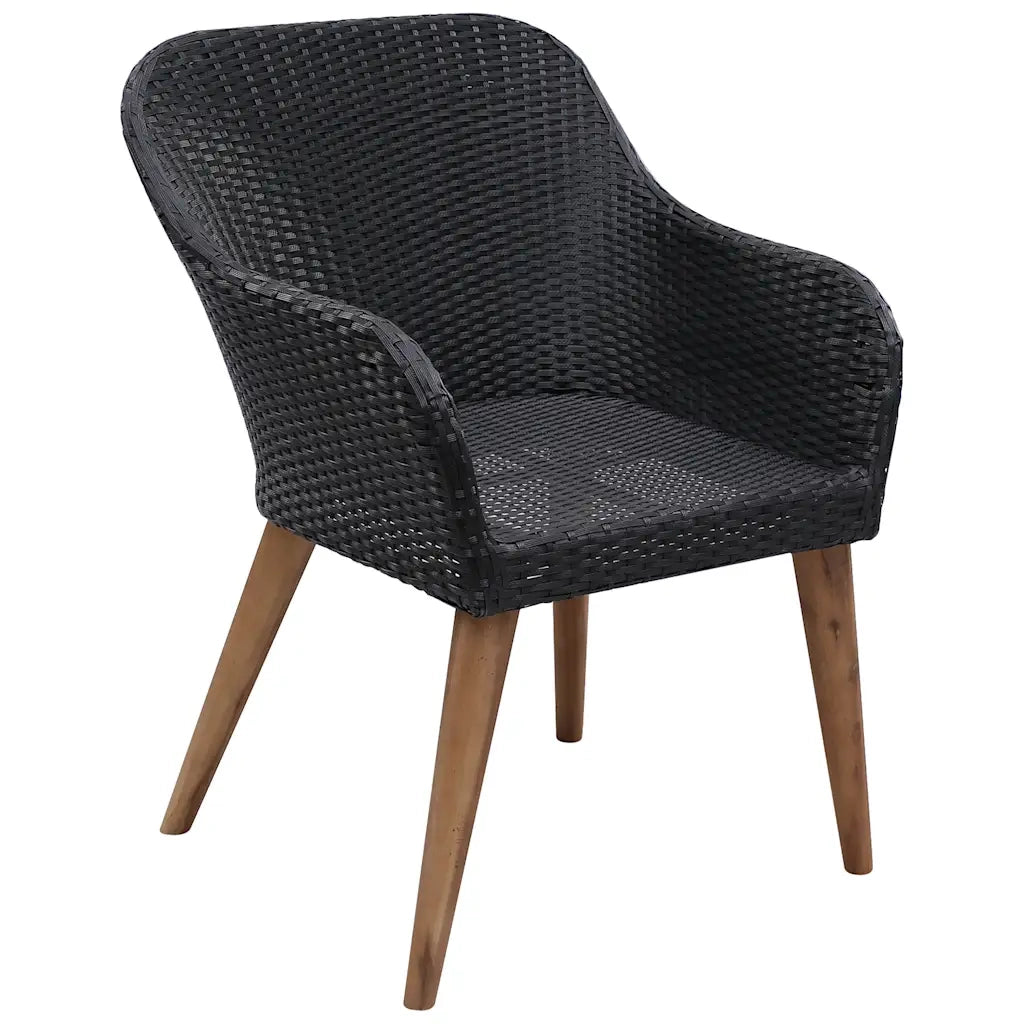 Set da Pranzo da Giardino 9 pz Nero 3067920