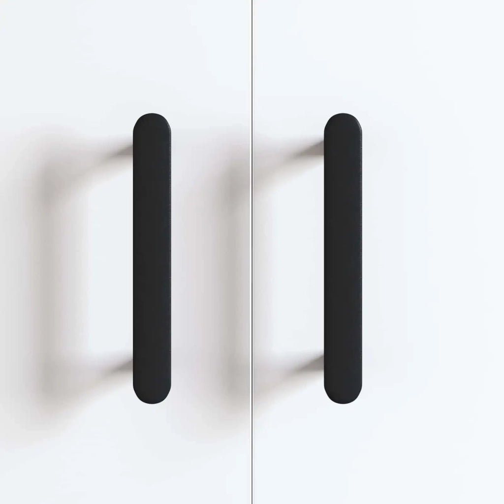 Maniglia per Armadio 2 pcs Nero 121 x 16.6 x 28.3 mm Ferro 864727