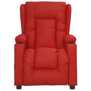 Poltrona | Sedia Relax Reclinabile Rosso Vino in Similpelle