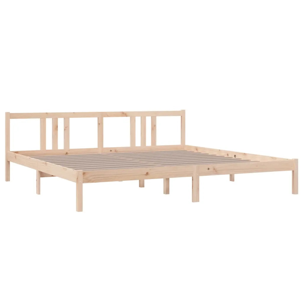 Giroletto senza Materasso in Legno Massello 200x200 cm 814904