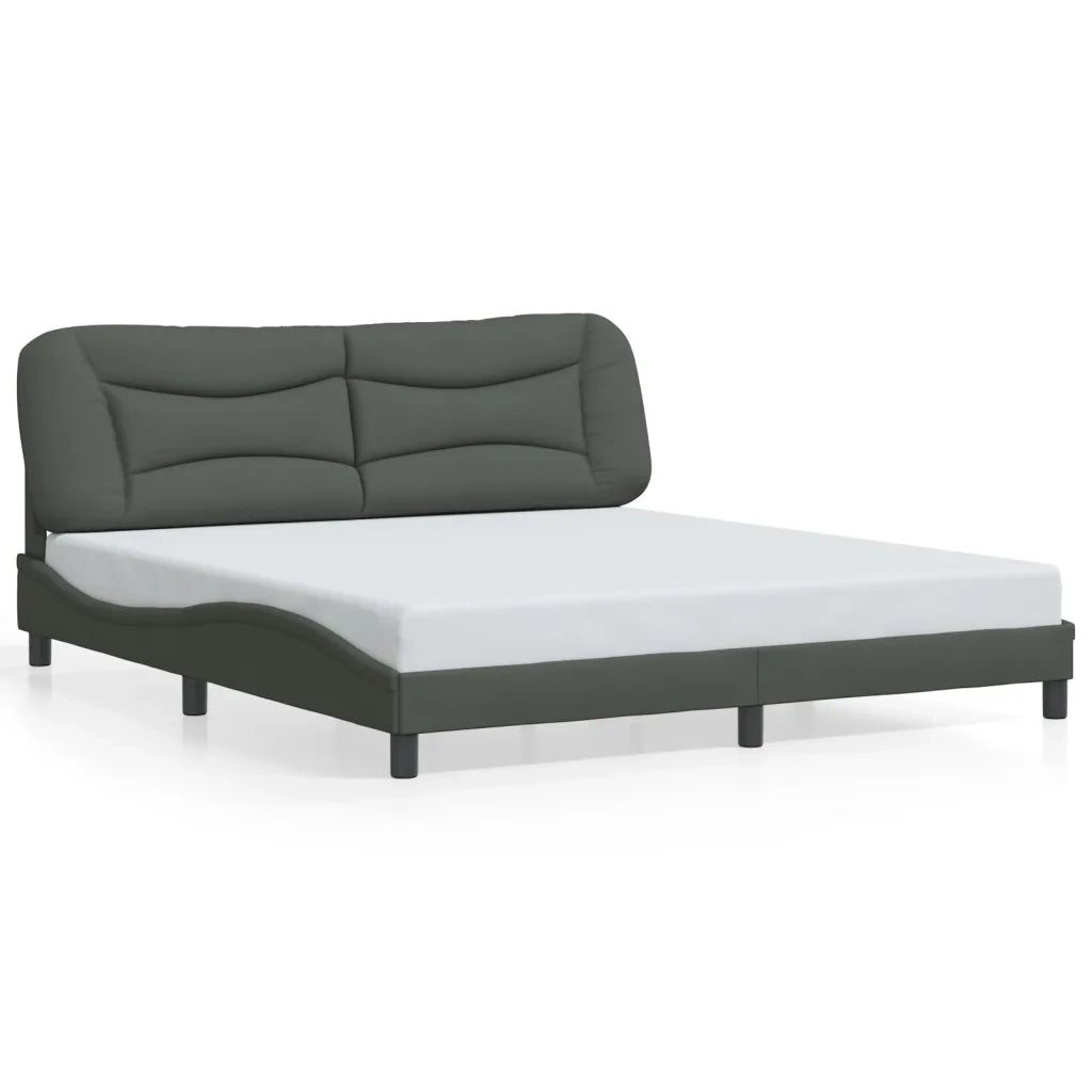 Letto matrimoniale | Letto per adulti | Giroletto con LED senza Materasso Hvar 180x200 cm Tessuto