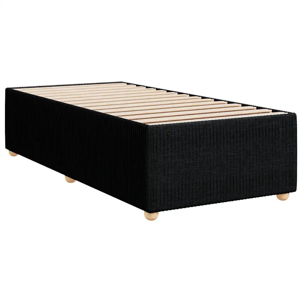 Giroletto a Molle con Materasso Nero 80x200 cm inTessuto 3289599