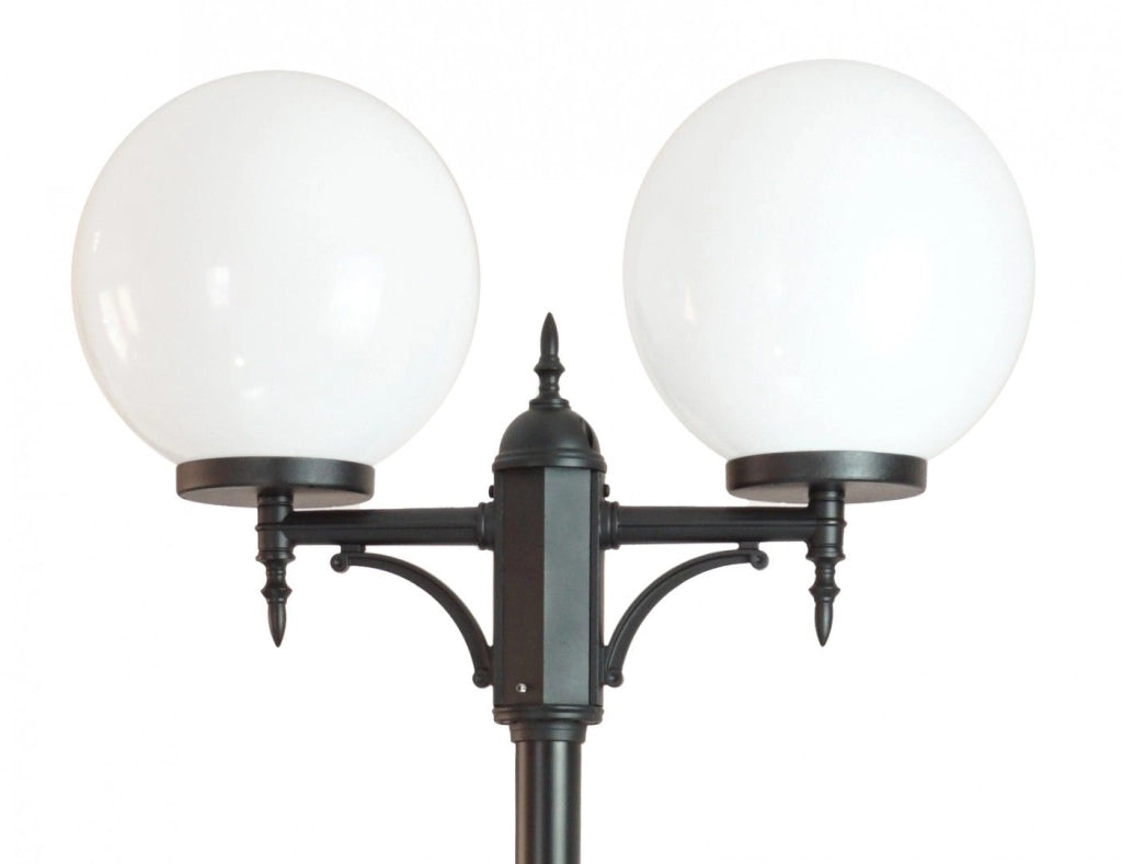 Lampione giardino SU-MA Kule 290cm 2xE27 nero IP43