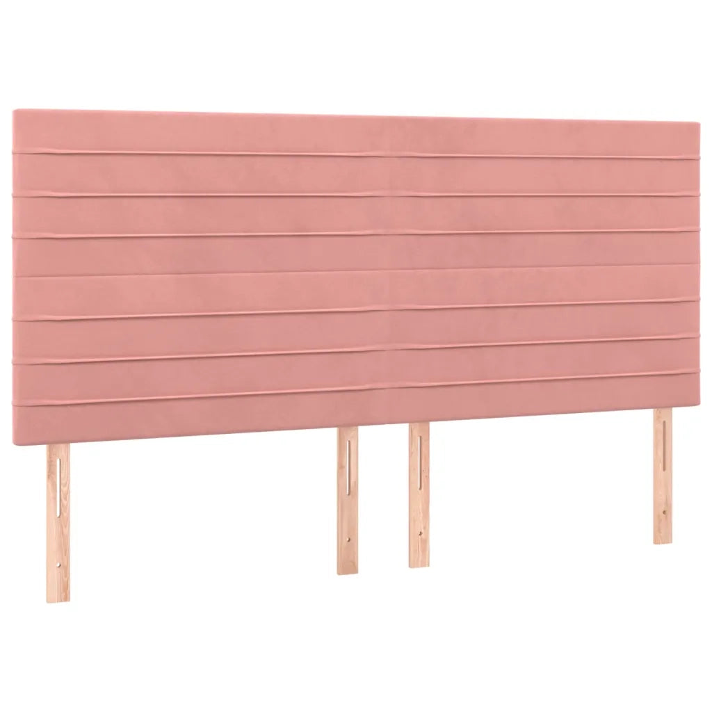 Testiera | Testata Rosa 200x5x118/128 cm Velluto