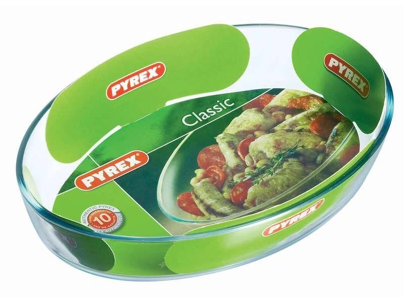 Pyrex 7070.55101 Tegame Ovale in Vetro Borosilicato 21x13 cm 700 ml Forno Microonde Lavastoviglie colore Trasparente