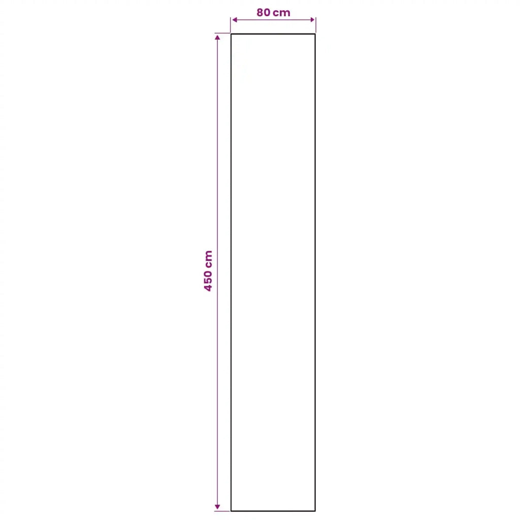 Runner Tappeto LESAKA Nero e Oro 80 x 450 cm Velluto diamante 42045302