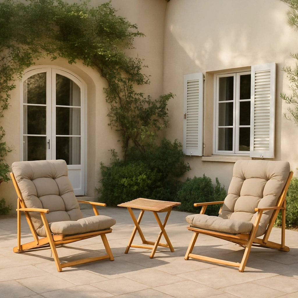 Salottino Outdoor Biagio, set Salotto da Esterno 2 Posti, Marrone