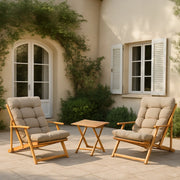 Salottino Outdoor Biagio, set Salotto da Esterno 2 Posti, Marrone
