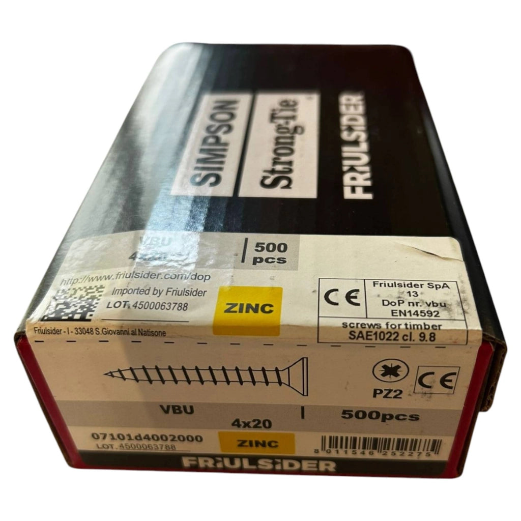 VITI PER TRUCIOLARE ZINCATA GIALLA 4x20 500 PEZZI