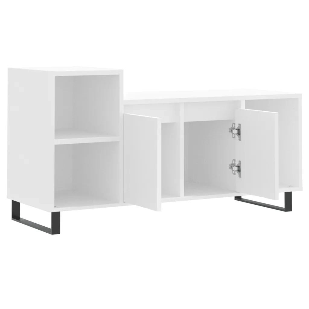 Mobile Porta TV-Mobile per TV-Credenza TV Bianco 100x35x55 cm in Legno Multistrato 191868