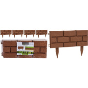 SET 4 BORDI IN PLASTICA 42XH17CM PER AIUOLE EFFETT