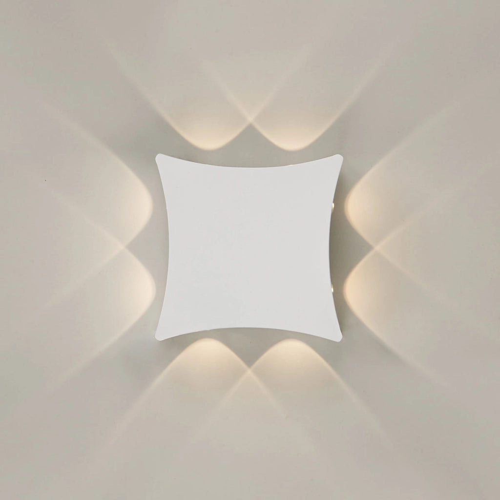 Applique esterna Italux Pensa LED 8 luci IP54 bianca