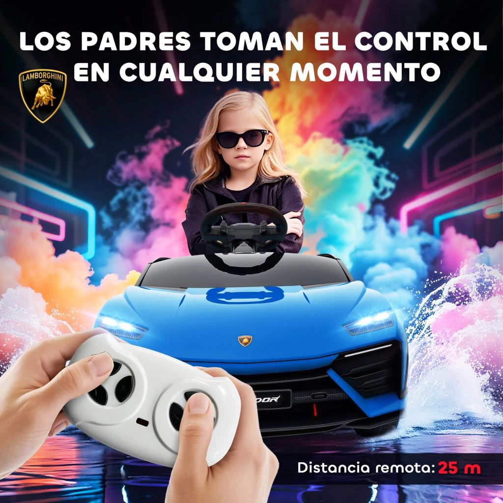 Auto elettrica per bambini ¨C zephmum ¨C Blu, 12V, telecomando