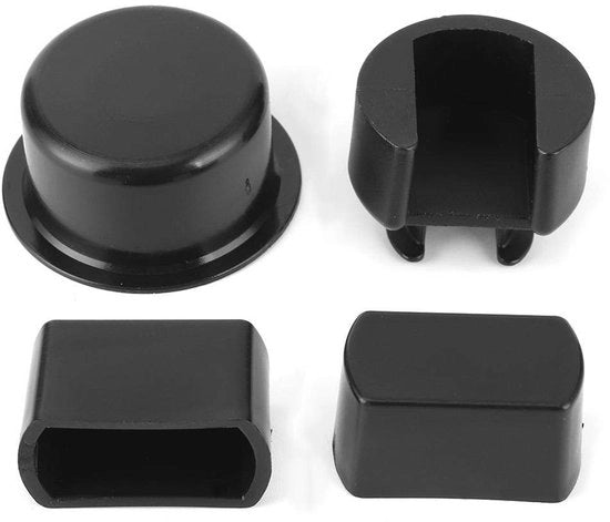 Kit di Scharnier per Porta Posteriore - 4 Pezzi - Scharnier a Pivot - Plastica - Compatibile con F450 - OEM 38641 - Nero - Kit di Scharnier