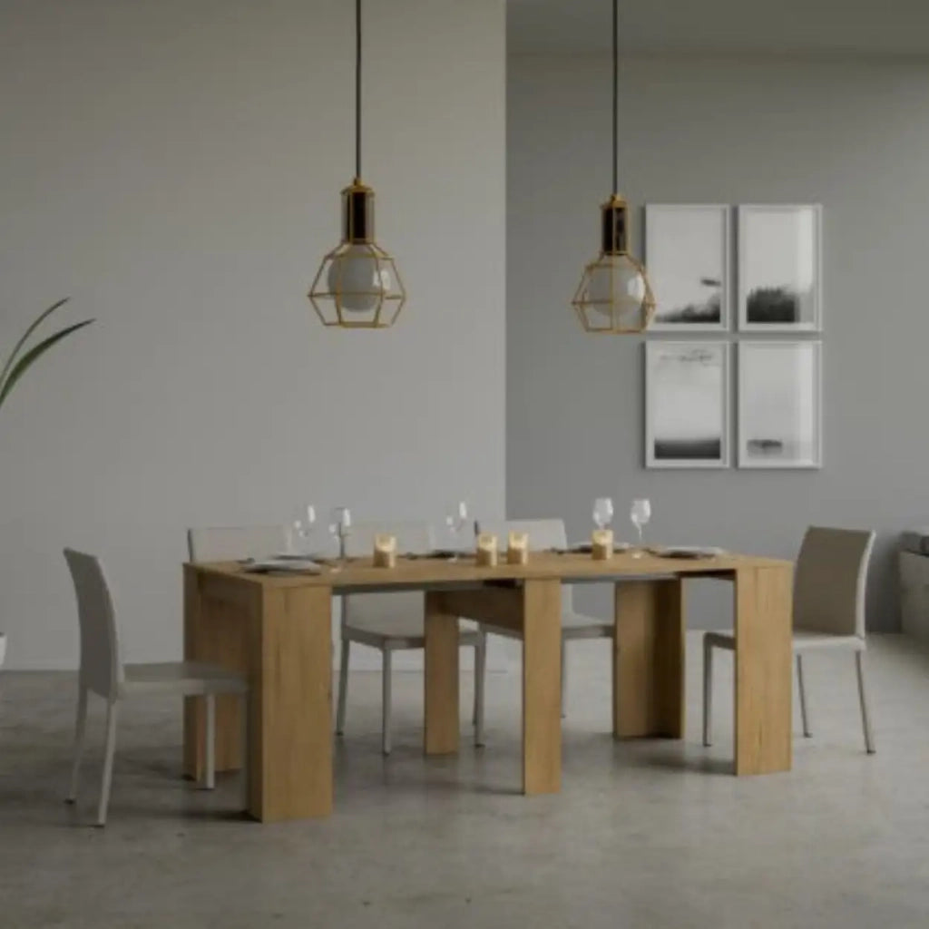 Consolle allungabile 90x48/204 cm Basic Small quercia natura