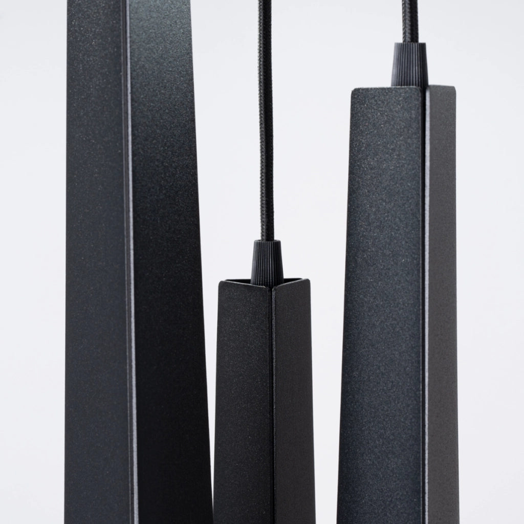 Lampada a sospensione PRYSM 3P nero