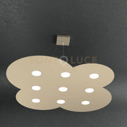 CLOUD SOSPENSIONE 9+4 LUCI BIEMISSIONE SABBIA 1128-S9+4-SA