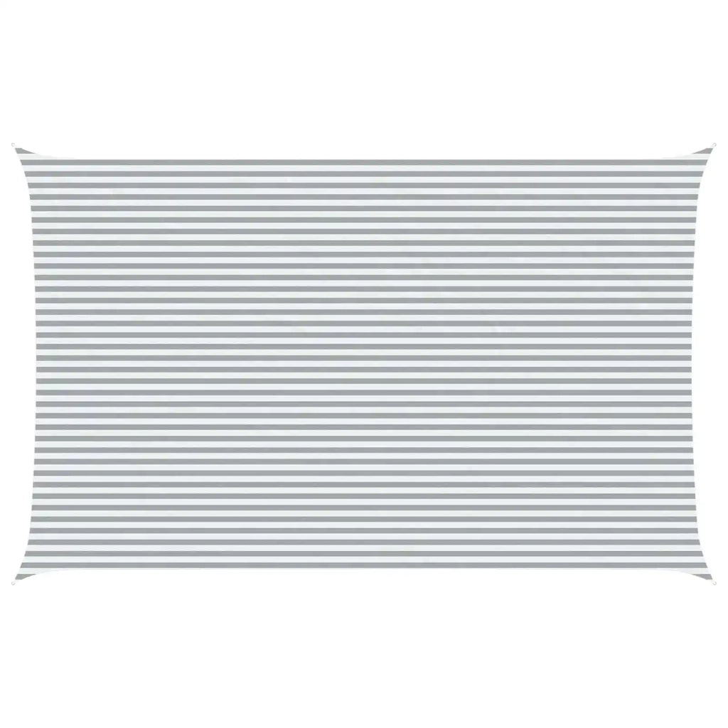 Vela da ombra solare Grigio chiaro e bianco 8 x 5 m 42031135