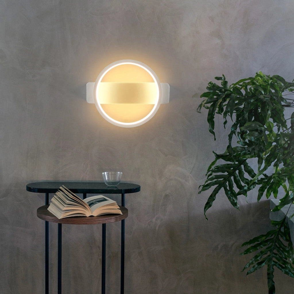 ZMH Applique moderna LED 1ER 7W per interni Bianca