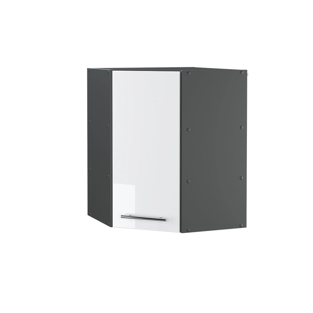 Mobile angolare da cucina Fame-Line Bianco lucido/Antracite 57 cm Vicco