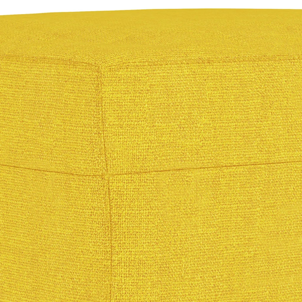 Set di Divani 4 pz con Cuscini Giallo Chiaro in Tessuto 3201645