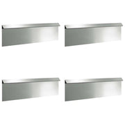 Recinto per lumache 4 pz Argento 100 x 3,5 x 25 cm CFW4604475