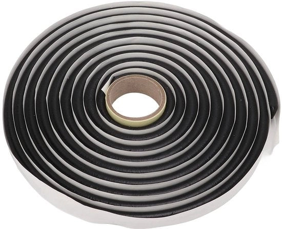 Tappo di lampo impermeabile - Nastro di gomma butilico - 4,5 m - Installazione facile - Diametro 9,5 mm - Adatto per auto porta e finestrino - Nastro di sigillatura