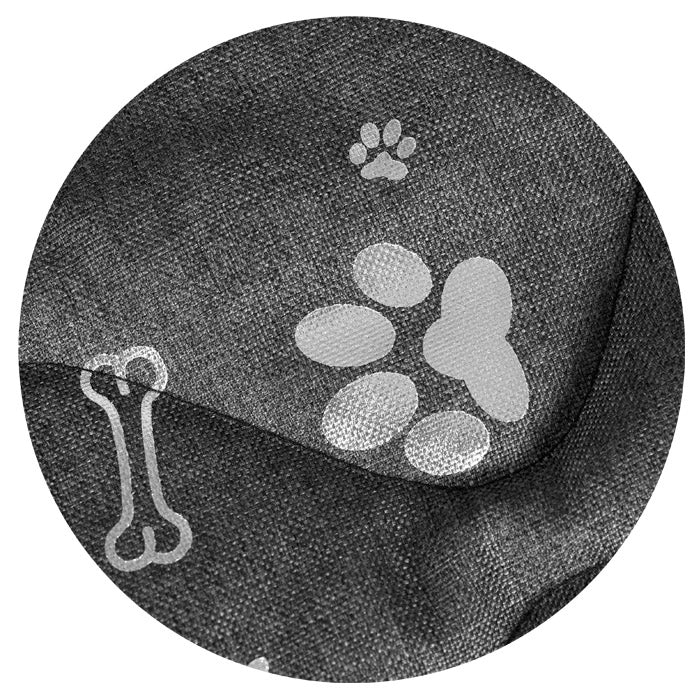 AIO FACTORY 130x105 cm Letto per cani impermeabile Silver Bones