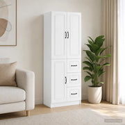 Set di armadi 2 pz Bianco Lucido Legno ingegnerizzato 3416983