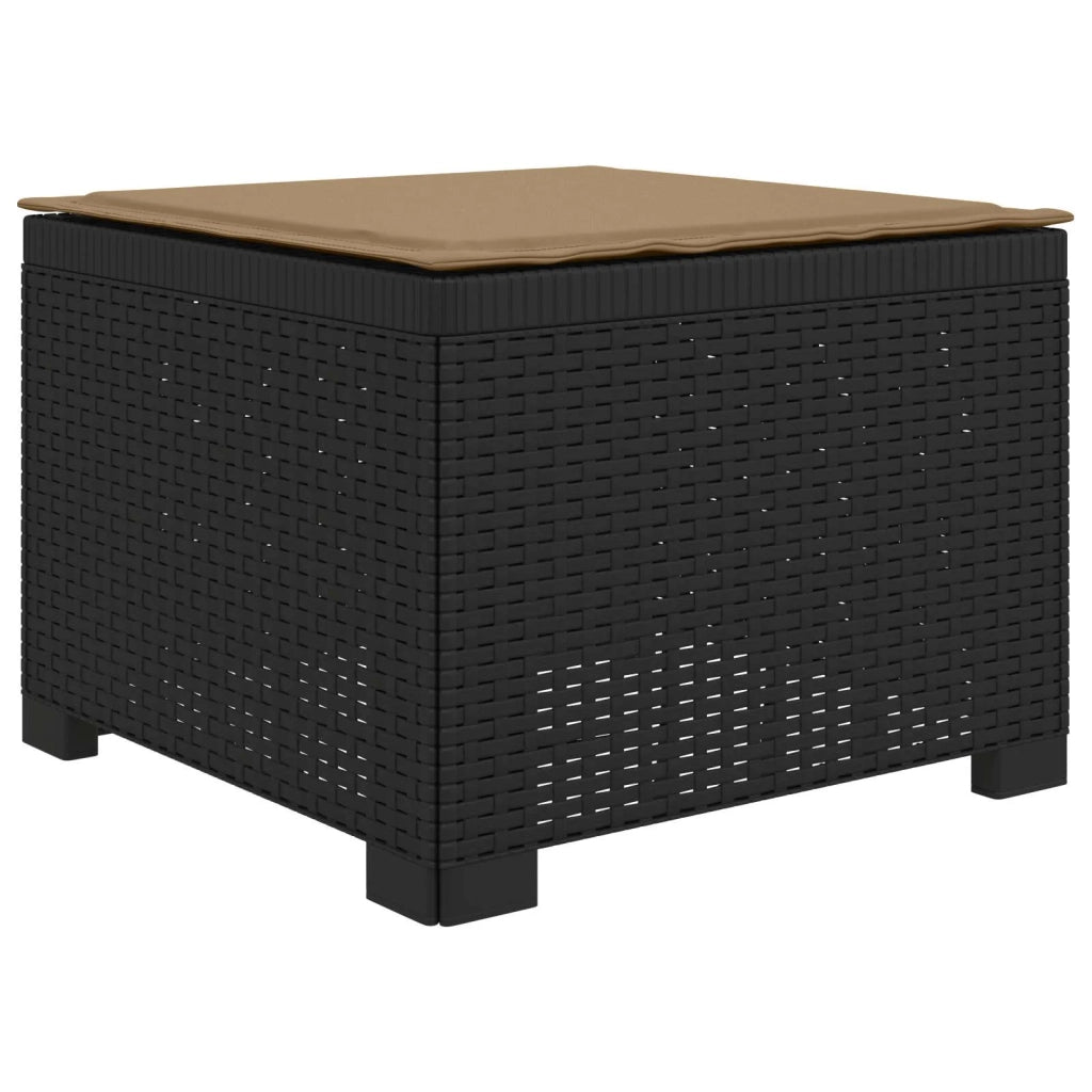 Divano da esterno-Divano da Giardino 3 posti con cuscini in look rattan PP 769717