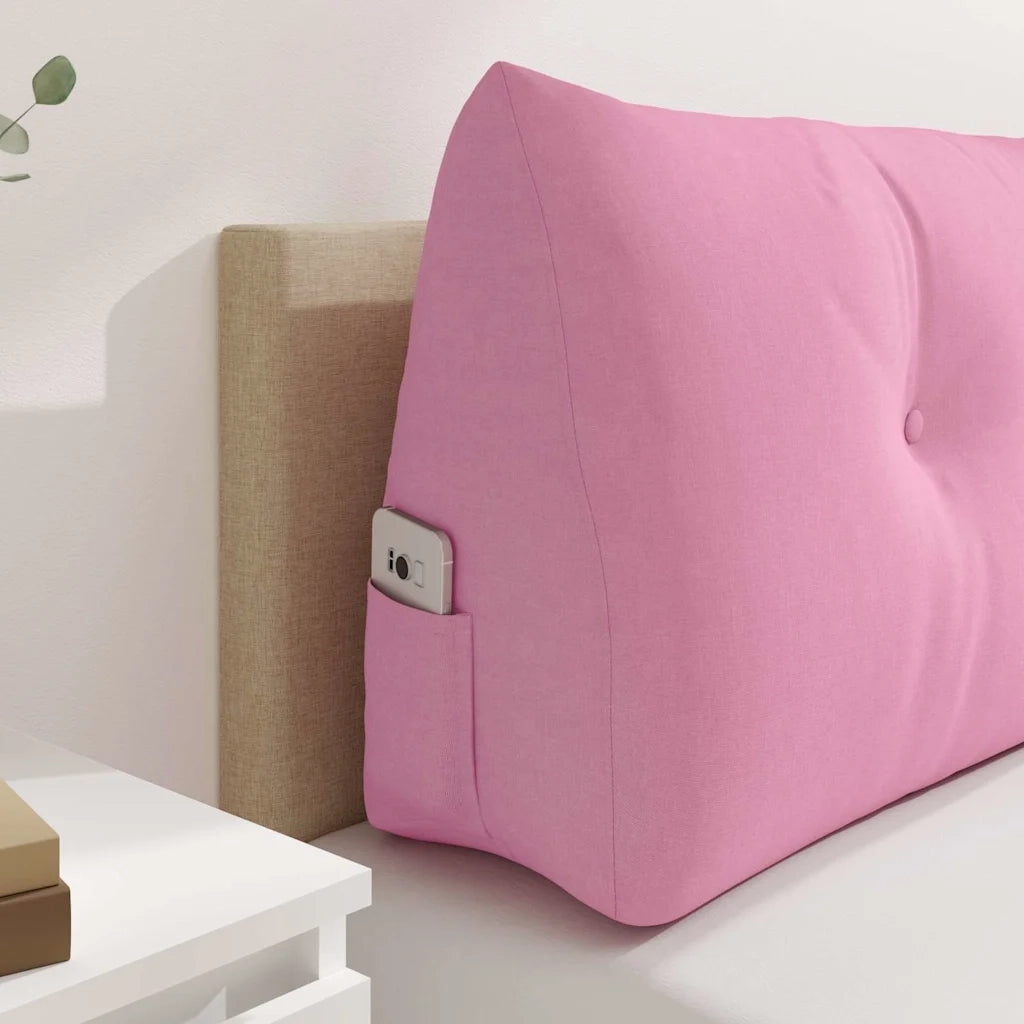 Cuscino per Schiena Rosa 140 x 24 x 50 cm Tessuto 42014514
