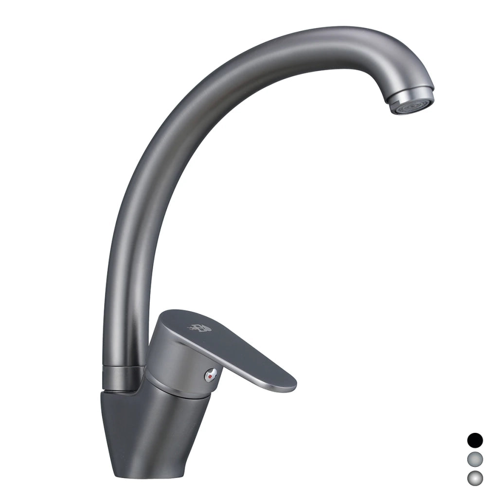 Miscelatore monocomando lavello DH canna alta cromo