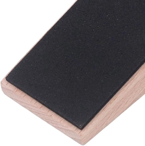 Stoppi anti slittamento per porte interne - 4 pezzi - in quercia - 9,1 x 2,9 x 2,5 cm