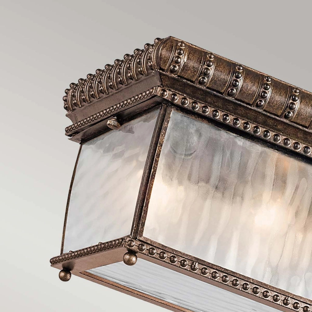 Plafoniera esterna Venetian Rain bronzo Kichler E14