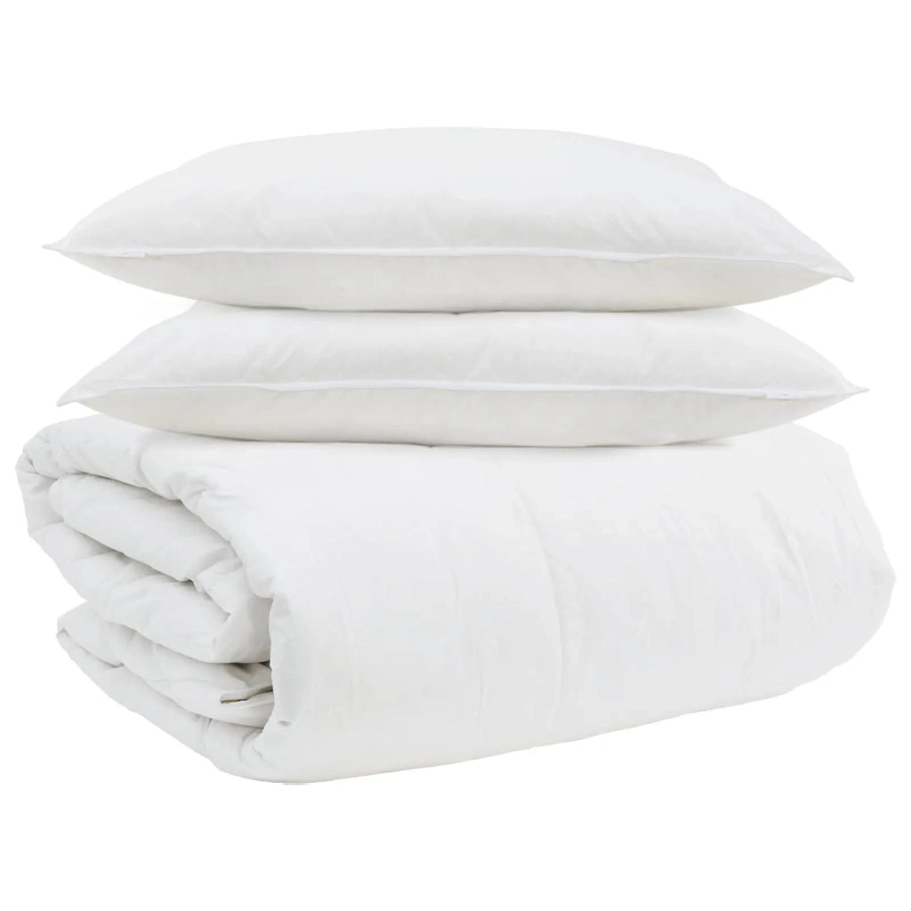 Set di Piumoni con cuscino 3 pcs Bianco Piuma d'anatra 3377155