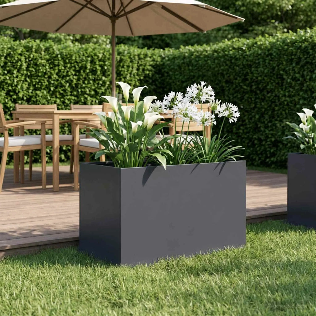 Vaso da giardino Antracite 50 x 40 x 40 cm 8005642