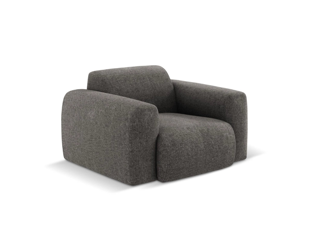 Cosmopolitan Design - Poltrona "Nolio" 2 posti in ciniglia grigio 