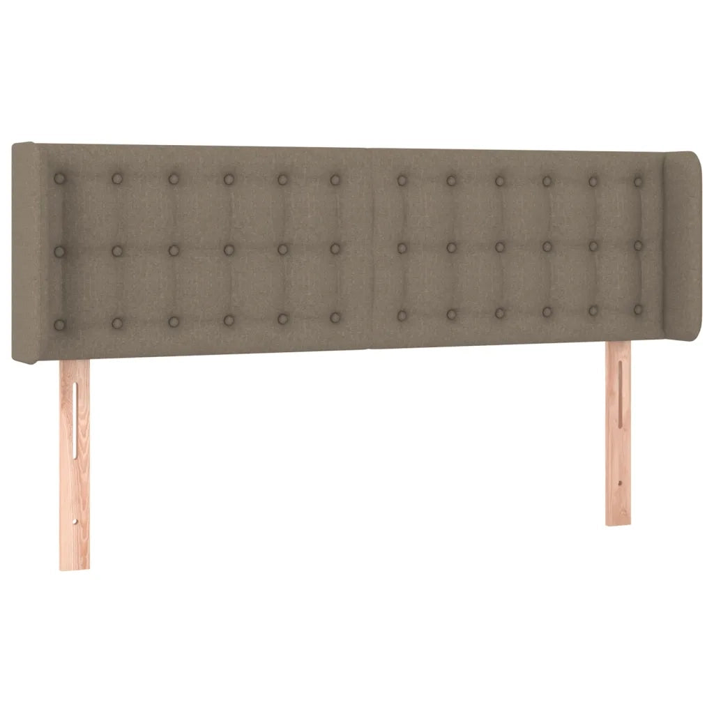 Testiera ad Orecchio Tortora 147x16x78/88 cm in Tessuto 3119204